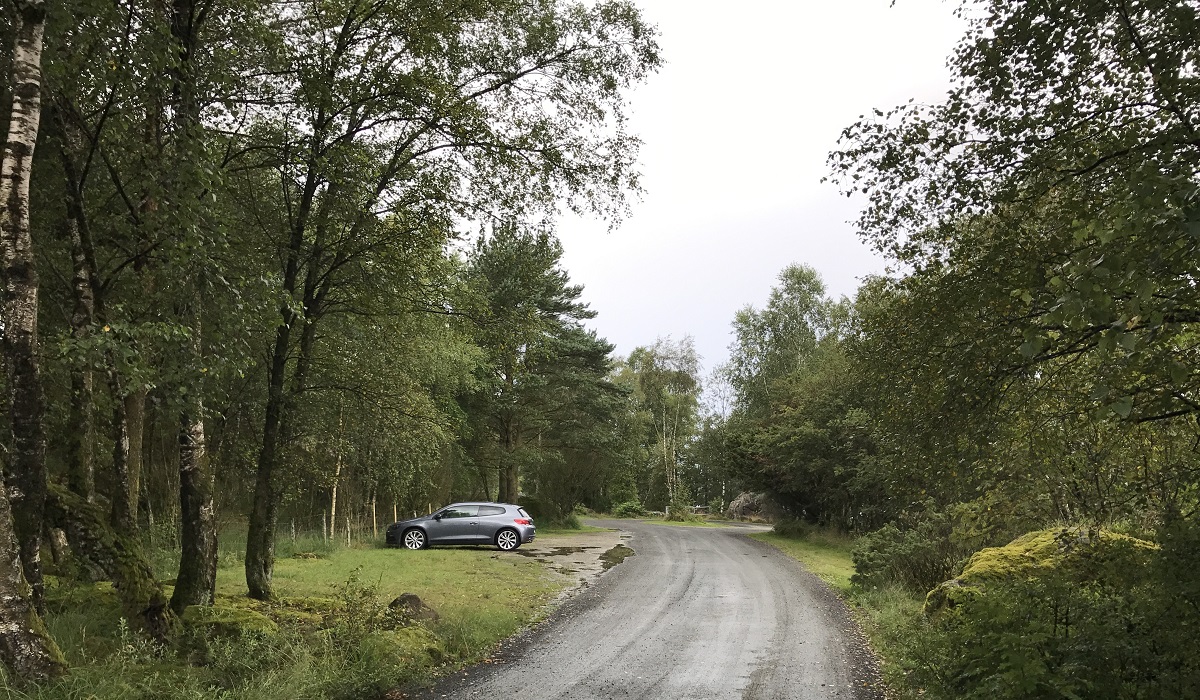 Gådå - Parkering ved Gådå i Egersund kommune.