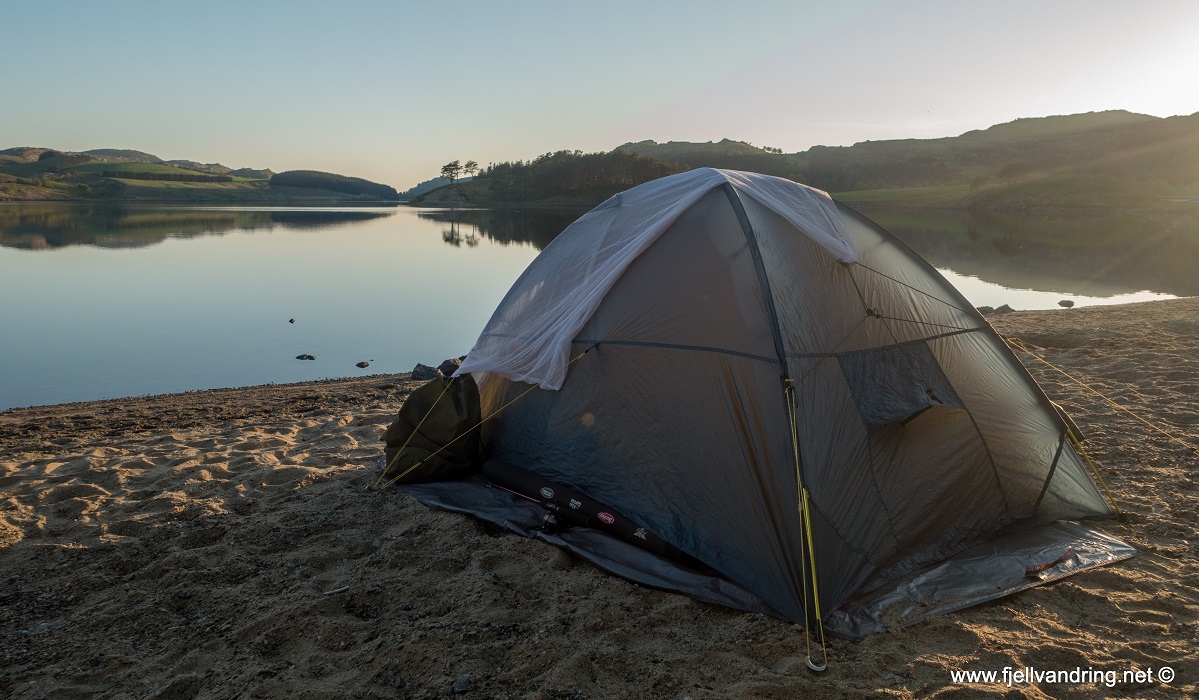 Oslandsvatnet - Lavterskel telttur på stranda