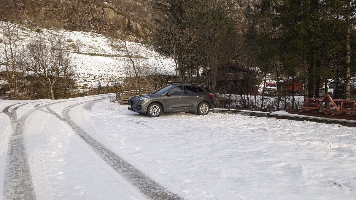 Kyrkjefjellet - Parkering på Birkeland